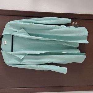 J. Crew long teal cardigan